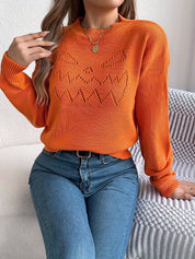 Oversized Trui Dames – Gebreide Halloween Trui met Pompoenontwerp
