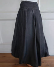 Irene – Comfortabele wijde damesbroek met hoge taille | Luchtige zomerbroek