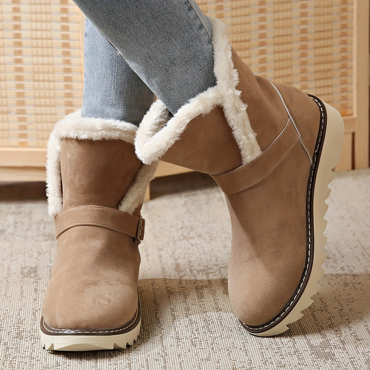 Comfortabele dames sneeuwlaarzen – warme voering & stevige zool