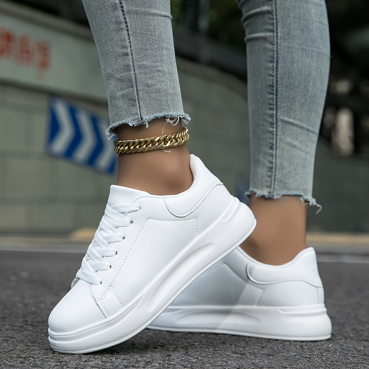 Zania Orthopedische witte leren dames sneakers – comfort & ondersteuning