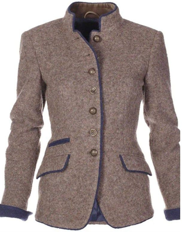 Elegante dames jas unicolor – tijdloos & veelzijdig