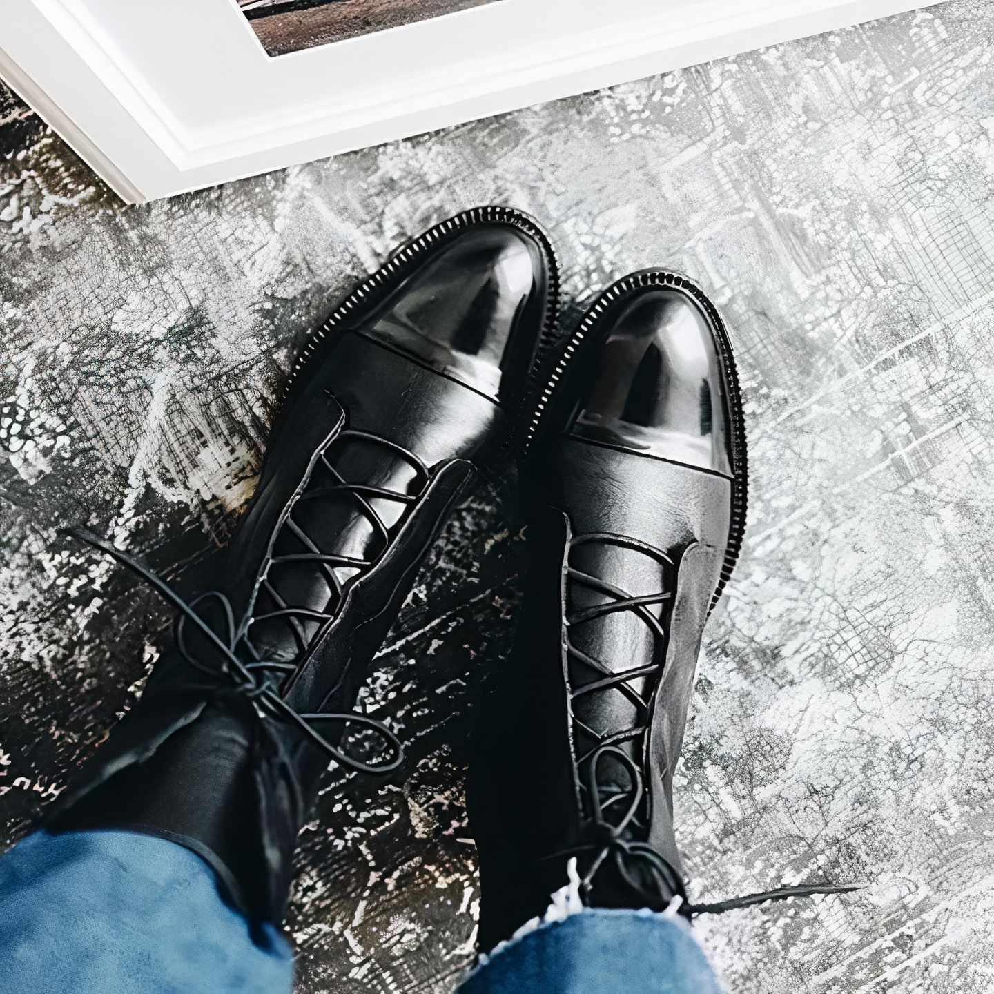 Halfhoge dameslaarzen – comfortabele middenkuit veterlaarzen met stijlvolle pasvorm