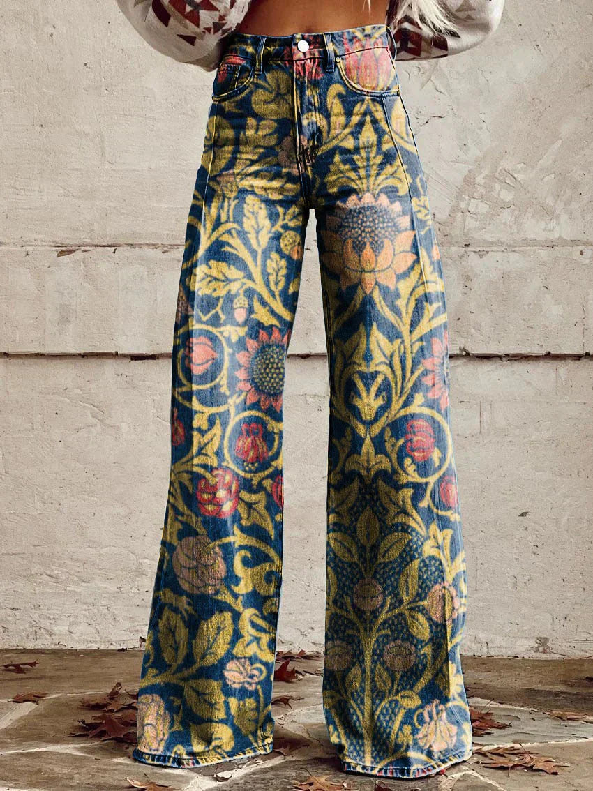 Ritan dames lange denim broek – luchtig, comfortabel en stijlvol