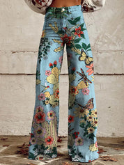 Ritan dames lange denim broek – luchtig, comfortabel en stijlvol
