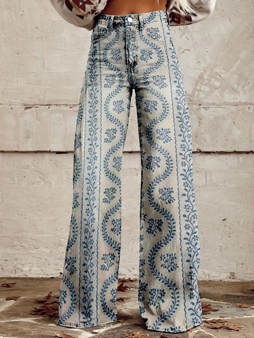 Ritan dames lange denim broek – luchtig, comfortabel en stijlvol