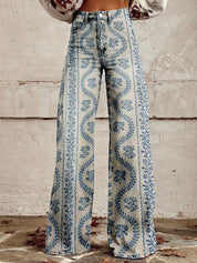 Ritan dames lange denim broek – luchtig, comfortabel en stijlvol