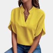 Dames Zomerblouse met Korte Mouwen – Licht, Ademend en Stijlvol | Aiva