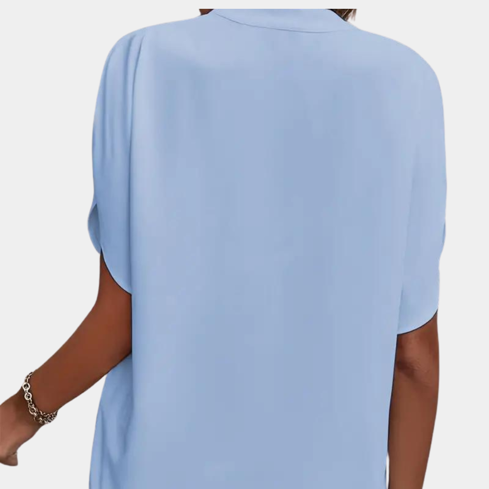 Dames Zomerblouse met Korte Mouwen – Licht, Ademend en Stijlvol | Aiva