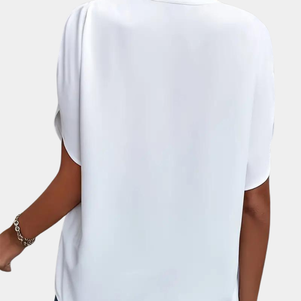Dames Zomerblouse met Korte Mouwen – Licht, Ademend en Stijlvol | Aiva