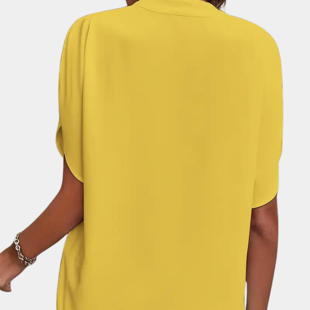 Dames Zomerblouse met Korte Mouwen – Licht, Ademend en Stijlvol | Aiva
