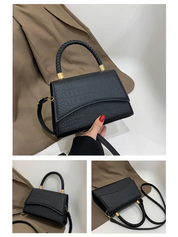 Andrea Dames Handtas – PU Leren Crossbody Schoudertas met Bovenhandvat