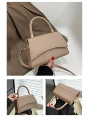 Andrea Dames Handtas – PU Leren Crossbody Schoudertas met Bovenhandvat