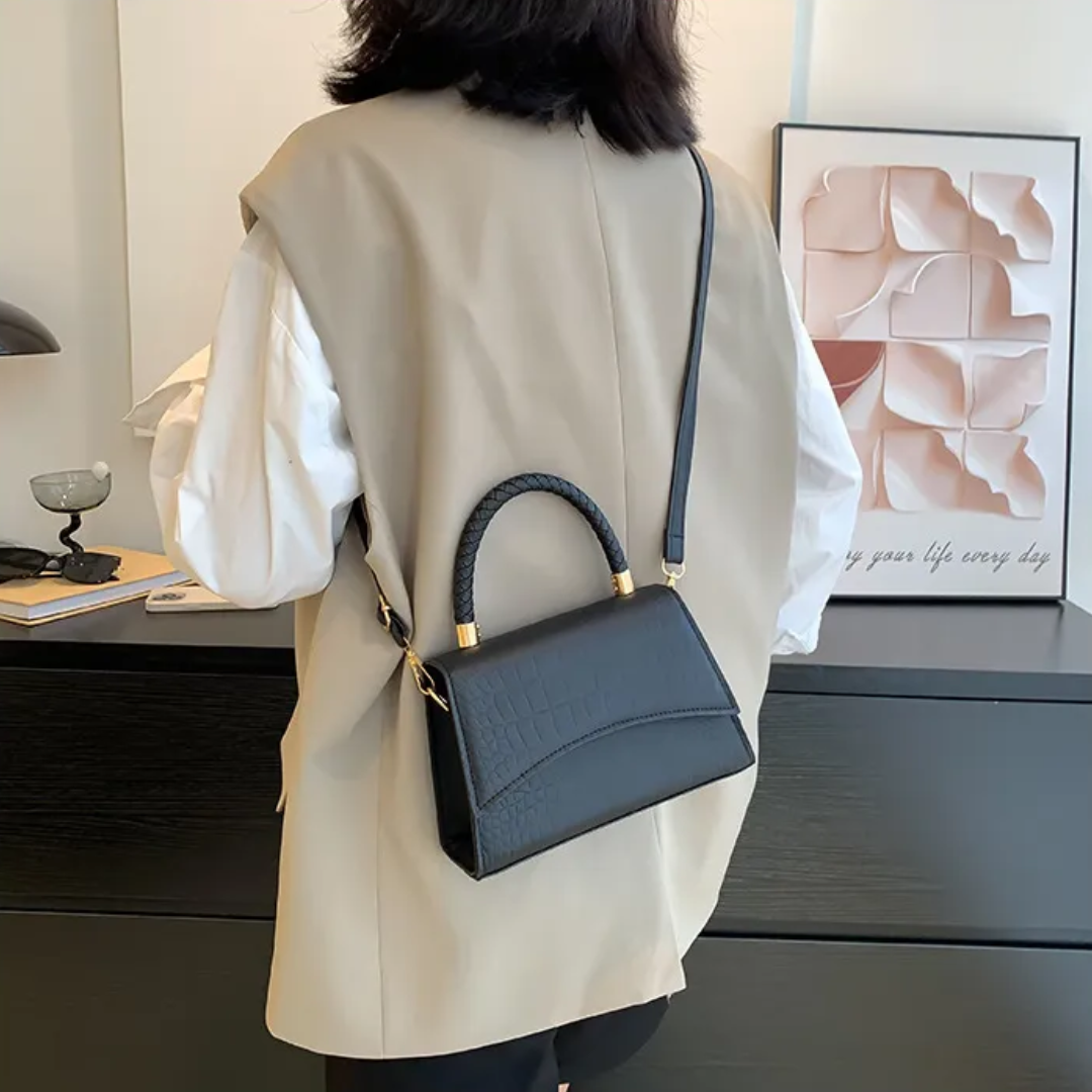 Andrea Dames Handtas – PU Leren Crossbody Schoudertas met Bovenhandvat