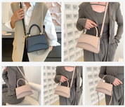 Andrea Handtas Dames – Stijlvolle PU-Leren Tas met Handvat & Crossbodyband