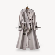 Loravelle dames trenchcoat – klassieke katoenen jas met ceintuur en tijdloos design