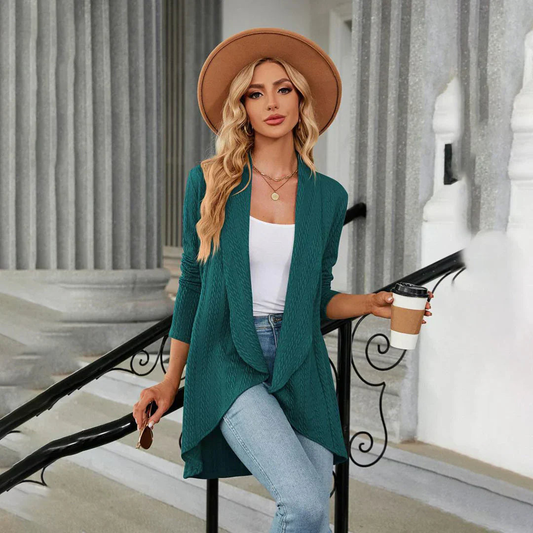 Gebreid Dames Vest met Open Pasvorm – Aurora | Lichtgewicht Vest voor Herfst & Laagjeslooks