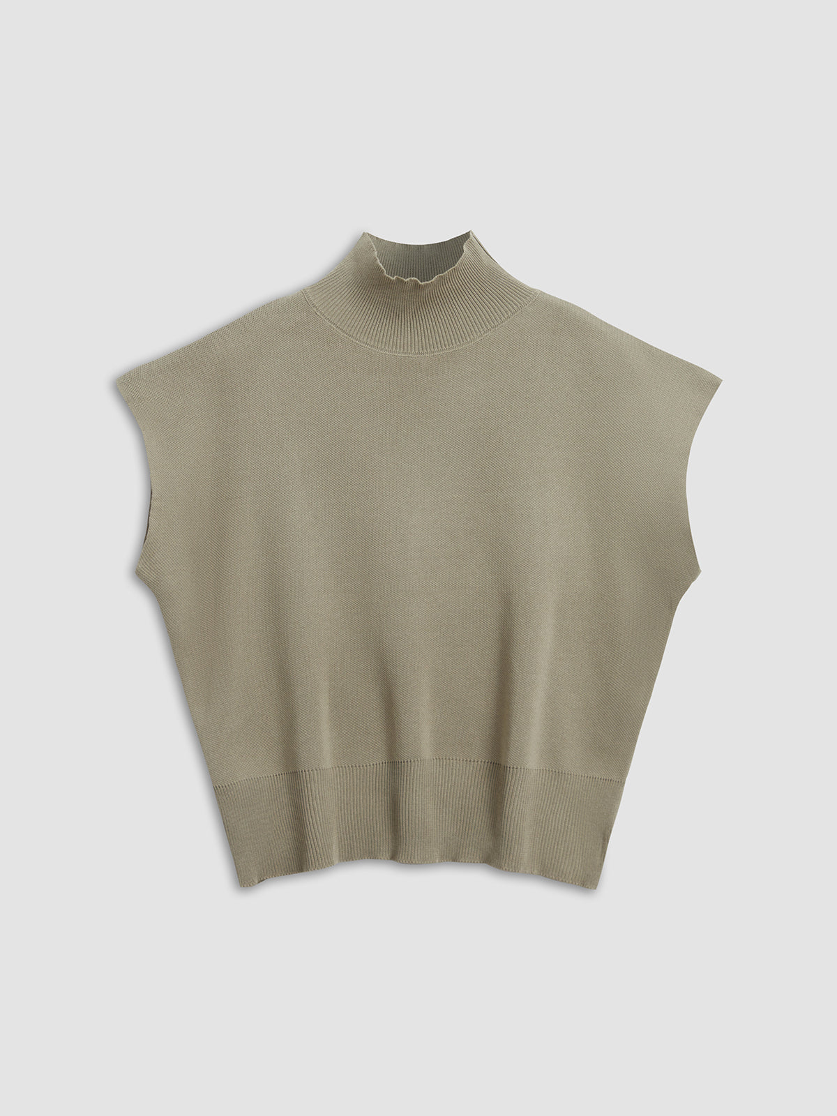 Mouwloze Dames Top met Hoge Kraag | Minimalistische All-Season Top