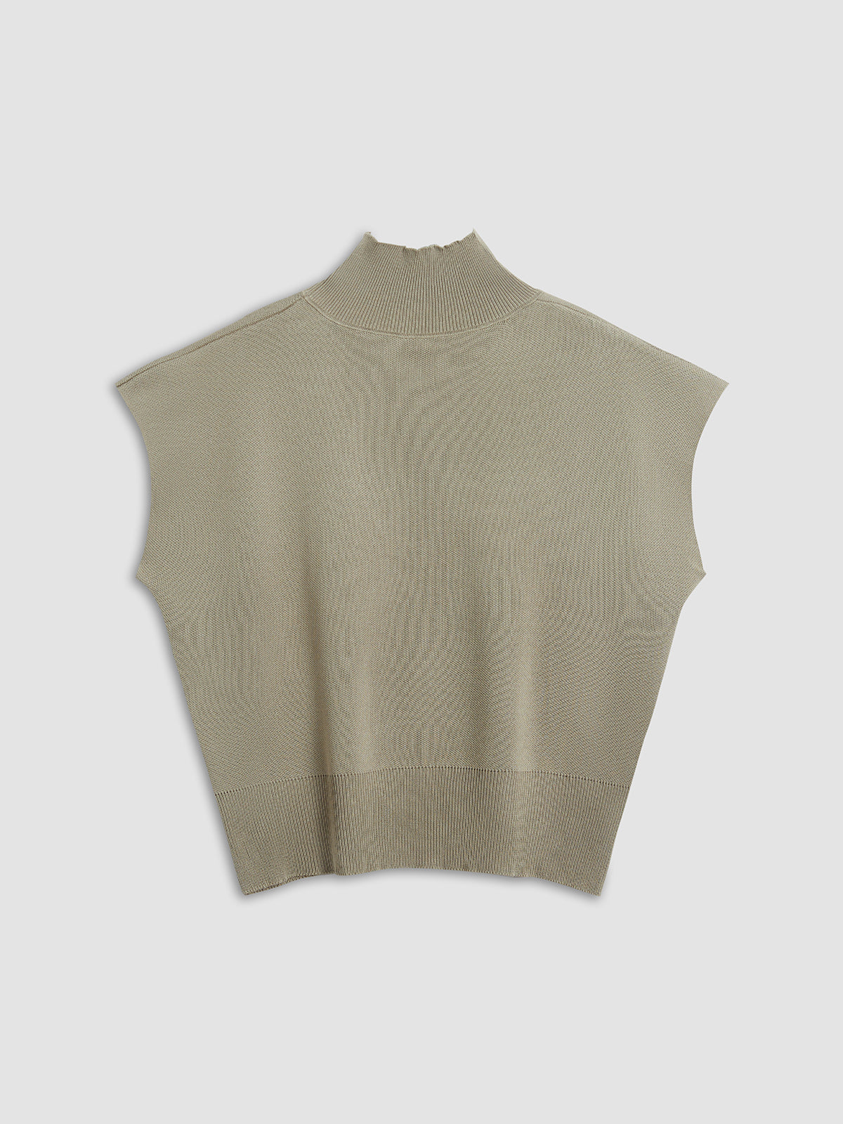 Mouwloze Dames Top met Hoge Kraag | Minimalistische All-Season Top