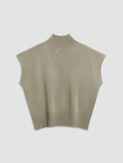 Mouwloze Dames Top met Hoge Kraag | Minimalistische All-Season Top