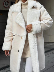 Isabella winterjas dames – Elegante fleece jas met slank silhouet