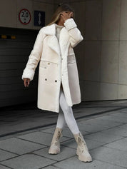 Isabella winterjas dames – Elegante fleece jas met slank silhouet