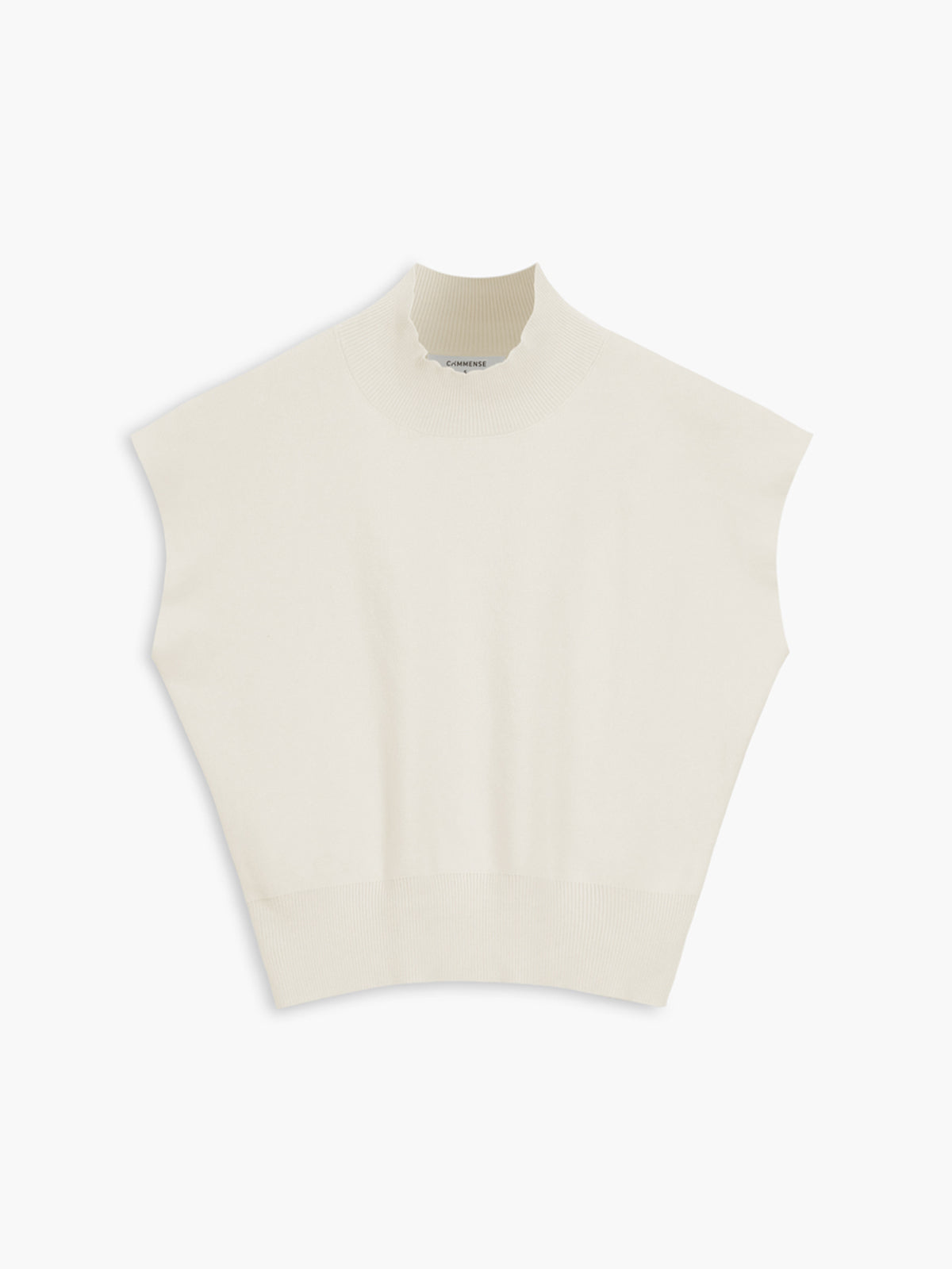 Mouwloze Dames Top met Hoge Kraag | Minimalistische All-Season Top