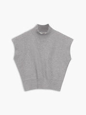 Mouwloze Dames Top met Hoge Kraag | Minimalistische All-Season Top