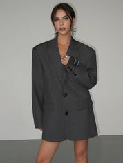 Oversized Klassieke Blazer Dames | Luxe Power Blazer | Tijdloze Elegantie
