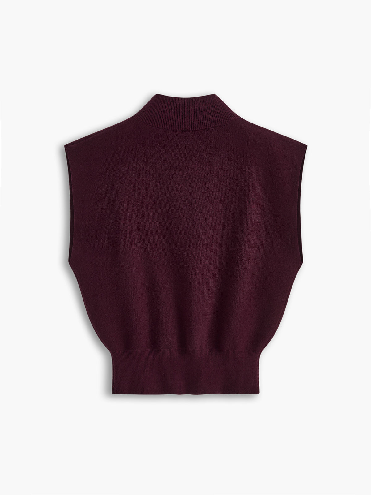 Mouwloze Dames Top met Hoge Kraag | Minimalistische All-Season Top