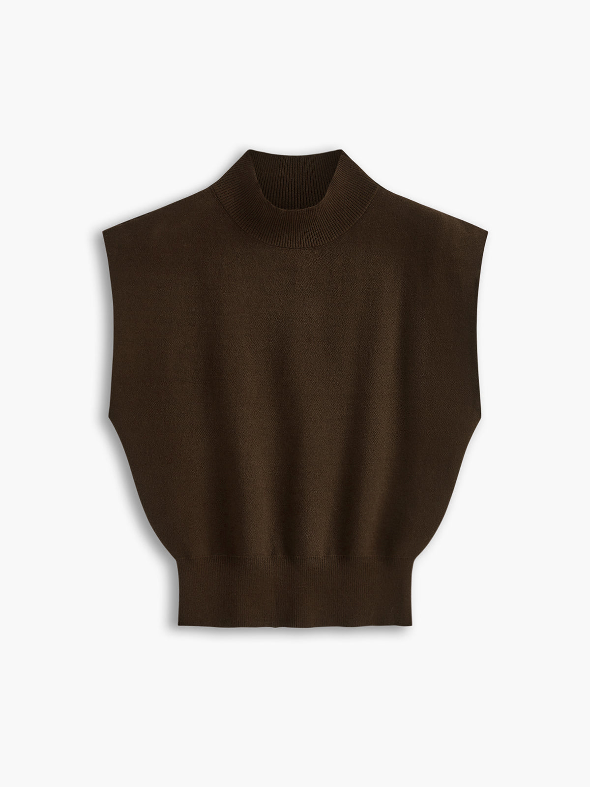 Mouwloze Dames Top met Hoge Kraag | Minimalistische All-Season Top