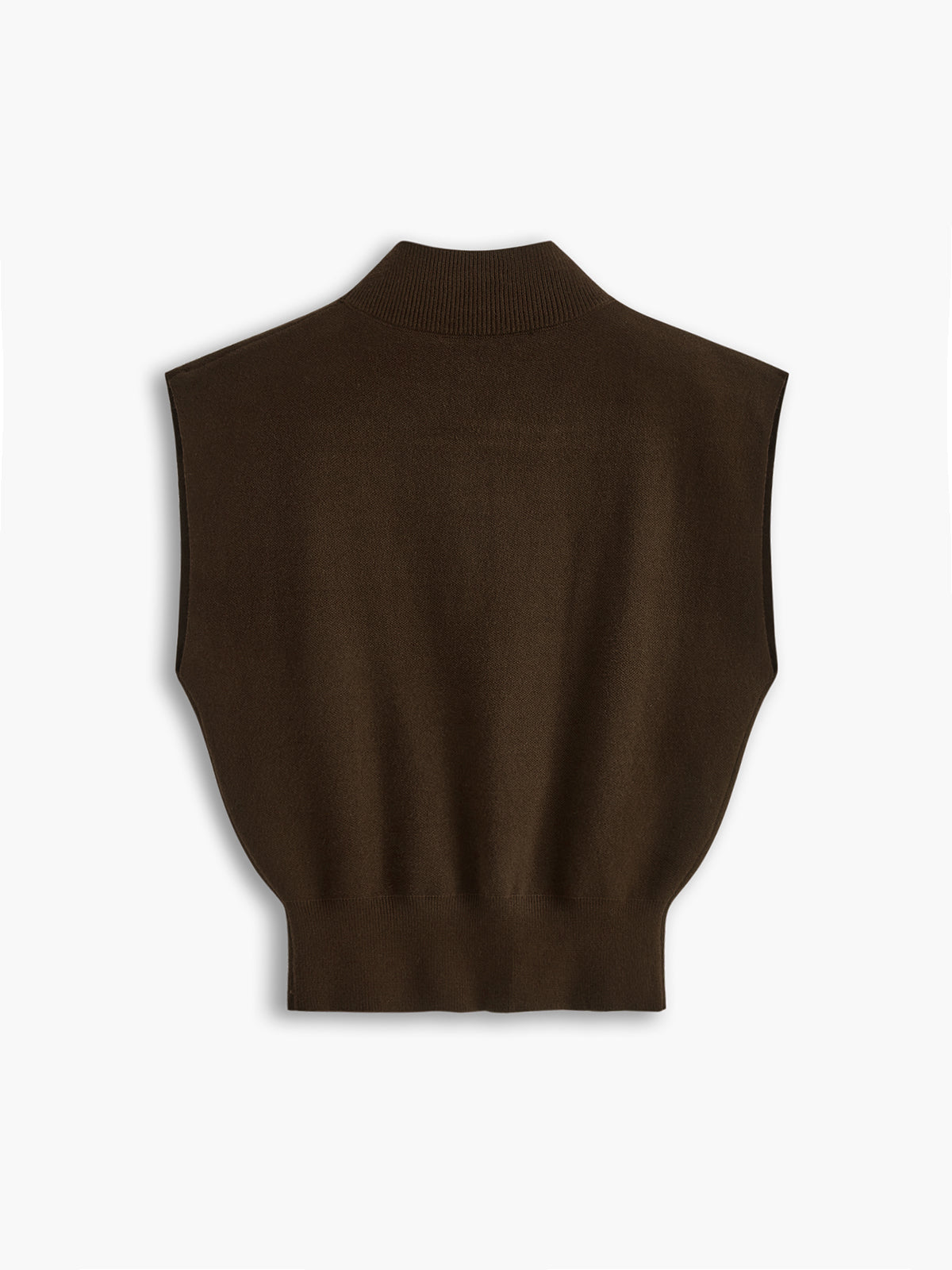 Mouwloze Dames Top met Hoge Kraag | Minimalistische All-Season Top