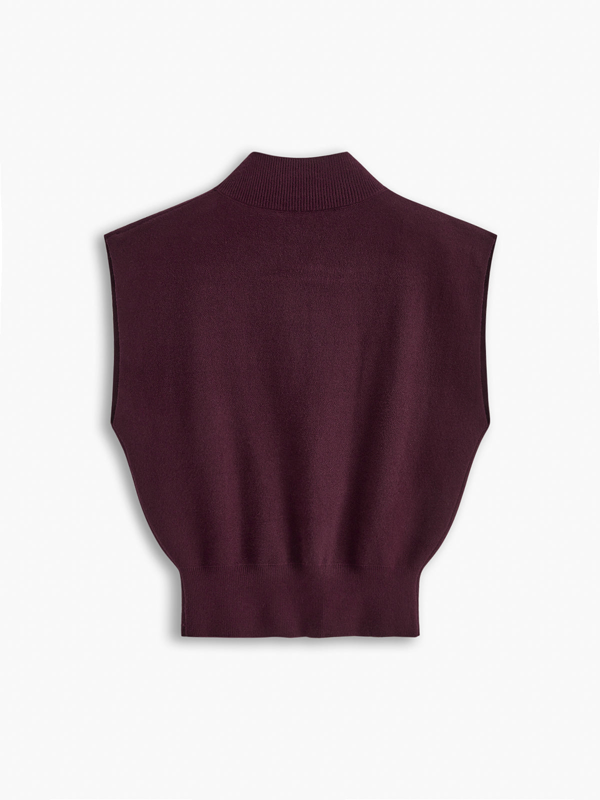 Mouwloze Dames Top met Hoge Kraag | Minimalistische All-Season Top