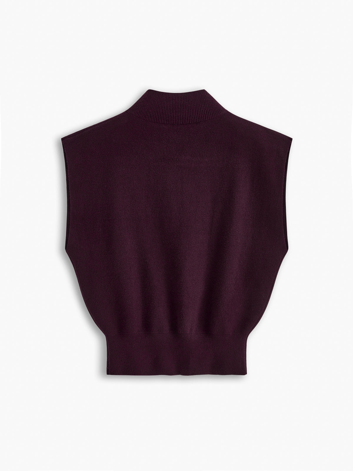 Mouwloze Dames Top met Hoge Kraag | Minimalistische All-Season Top