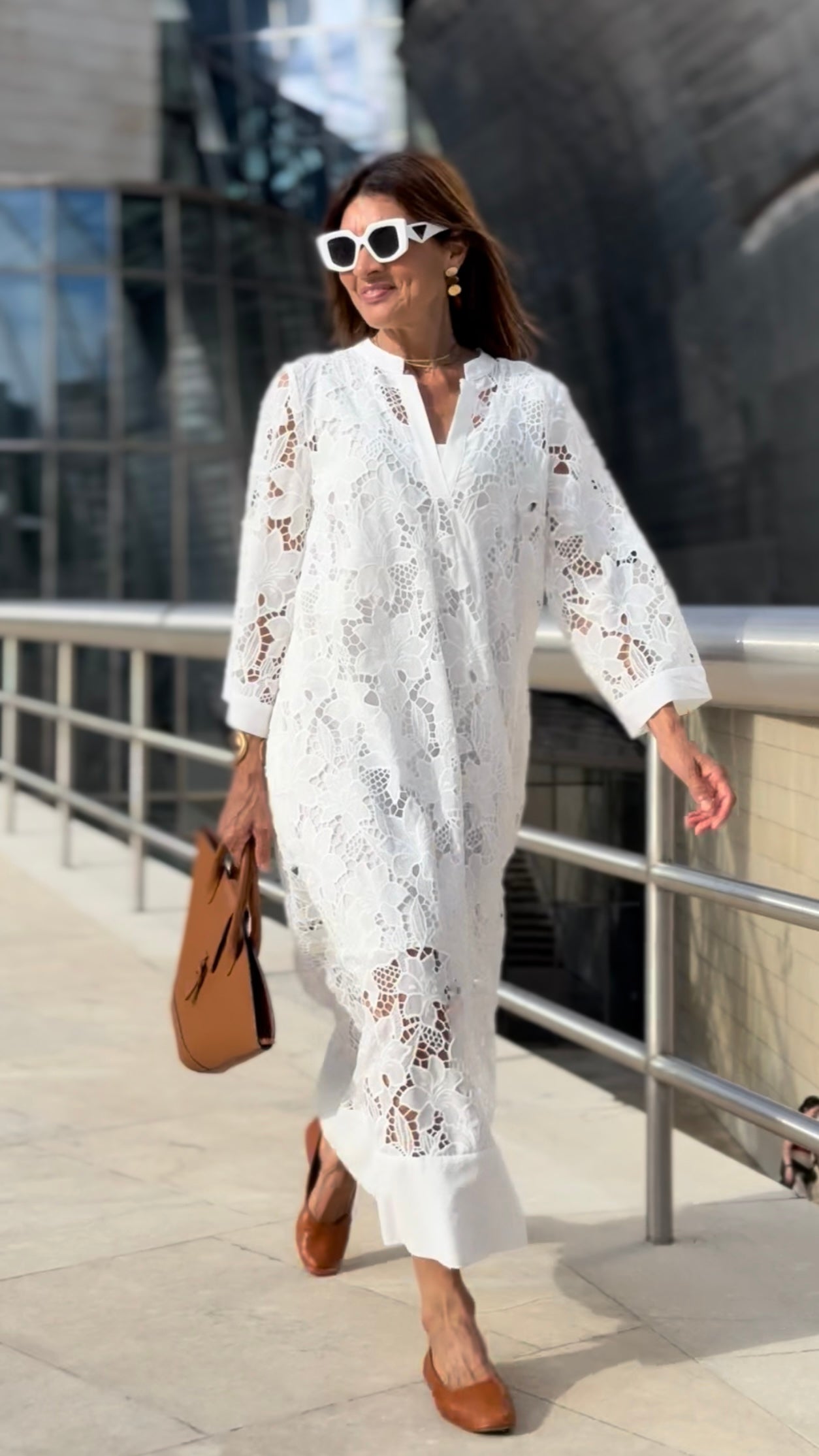 Jurk Luana Lace wit – Elegante Kanten Damesjurk met Onderdress