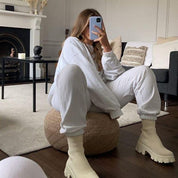 Shanna Boots Dames | Comfortabele Stoffen Enkellaarsjes met Hak – Vardi Dante