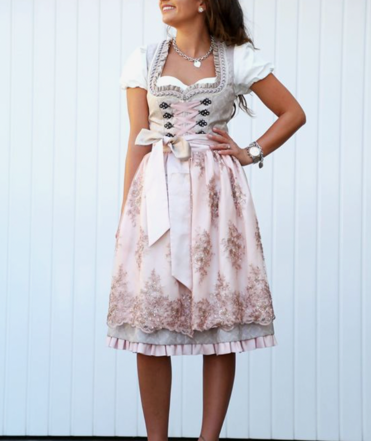 Mahalia Klassieke Midi-Jurk Dames – Elegante Grijze Zomerjurk met Flatterende Pasvorm