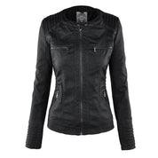 Leren jas dames met capuchon – waterafstotende jas van echt leer | Heidi-Mode