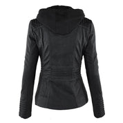 Leren jas dames met capuchon – waterafstotende jas van echt leer | Heidi-Mode