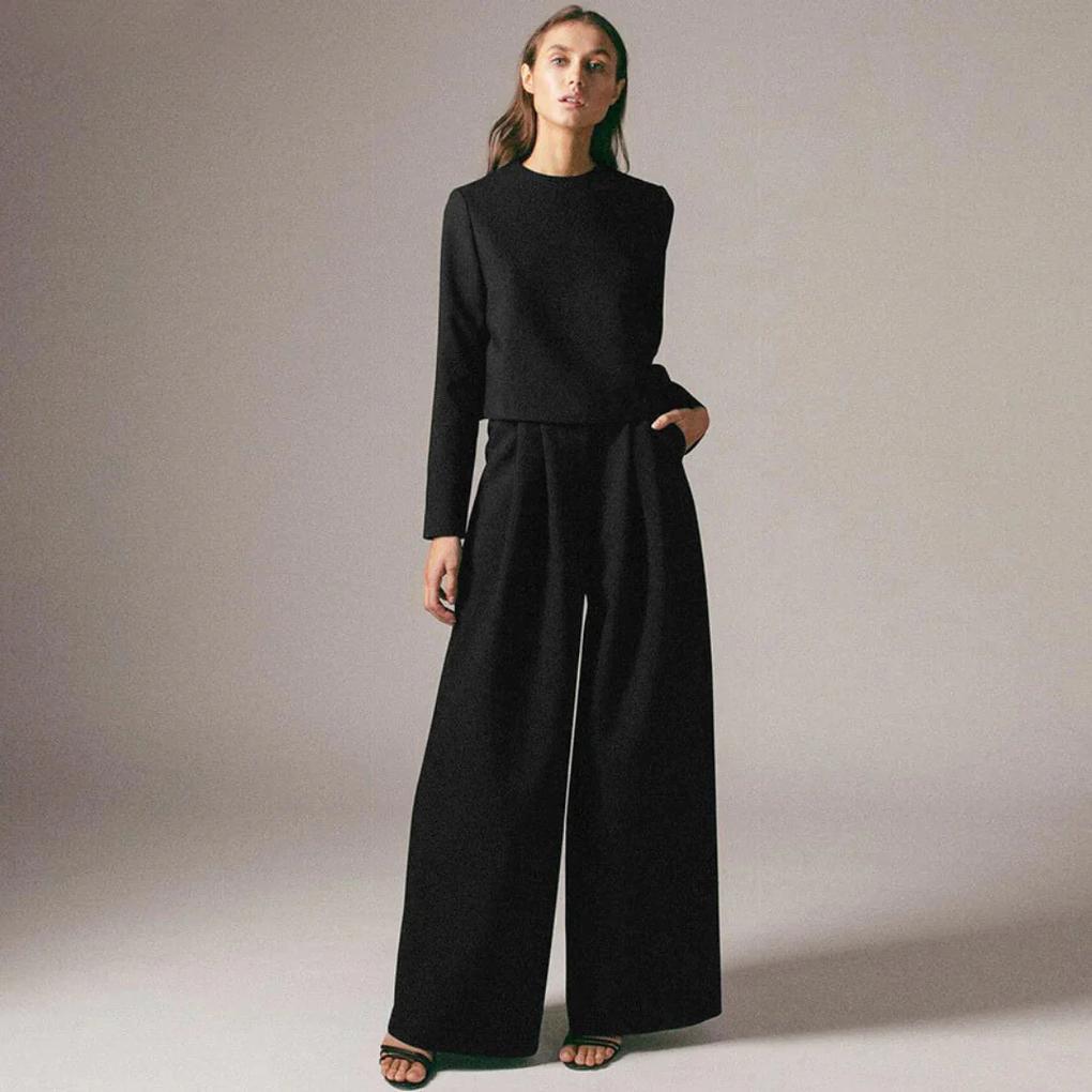 2-delige formele set dames – chique top met bijpassende pantalon