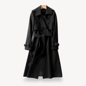 Loravelle dames trenchcoat – klassieke katoenen jas met ceintuur en tijdloos design