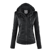 Leren jas dames met capuchon – waterafstotende jas van echt leer | Heidi-Mode