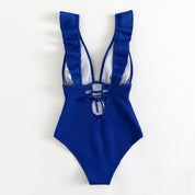 Vardi Dante Boho Badpak – Sexy Dames Badpak met Diepe V-hals en Rugdetails
