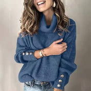 Vardi Dante Tila Lichte Turtleneck Pullover – Zachte Damestrui met Stijlvolle Details