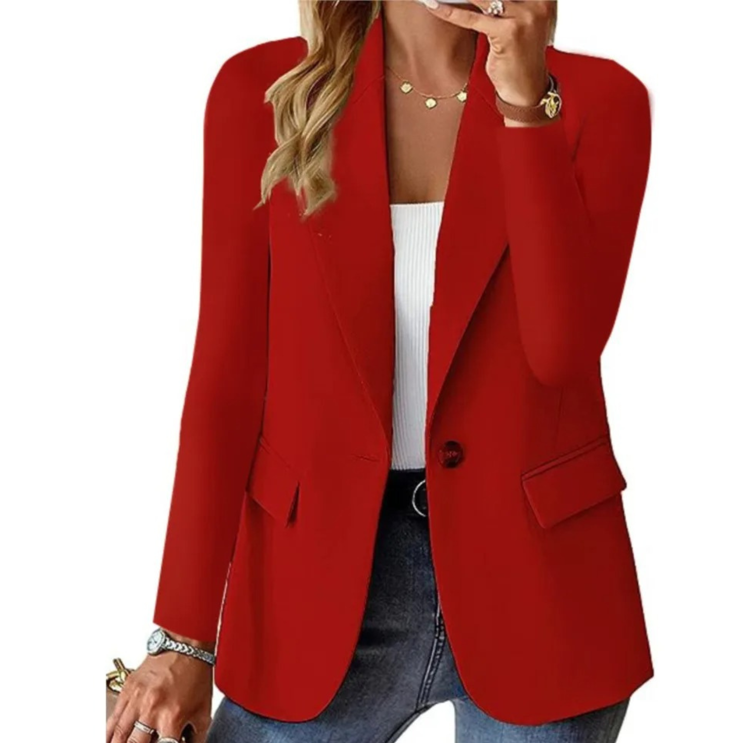 Trisha Elegante Dames Blazer – Tijdloze Blazer voor Werk & Vrije Tijd