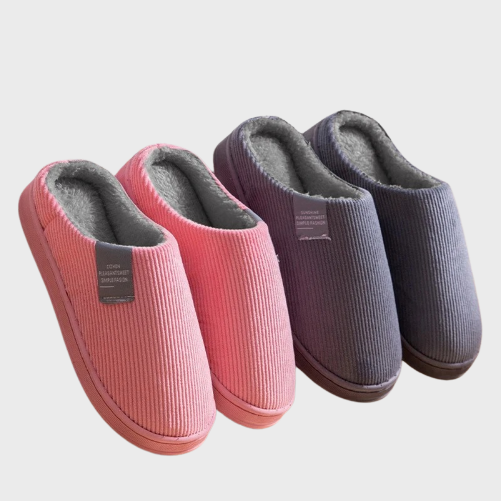 Warme pantoffels dames – zachte comfortabele sloffen met stevige zool