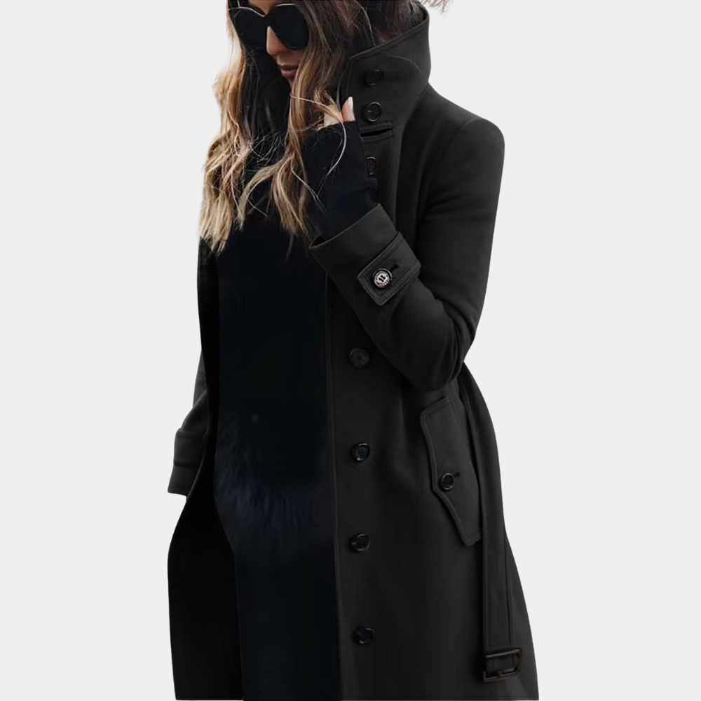LuxeAllure trenchcoat dames | Warme elegante trenchcoat | Wind- en waterbestendig