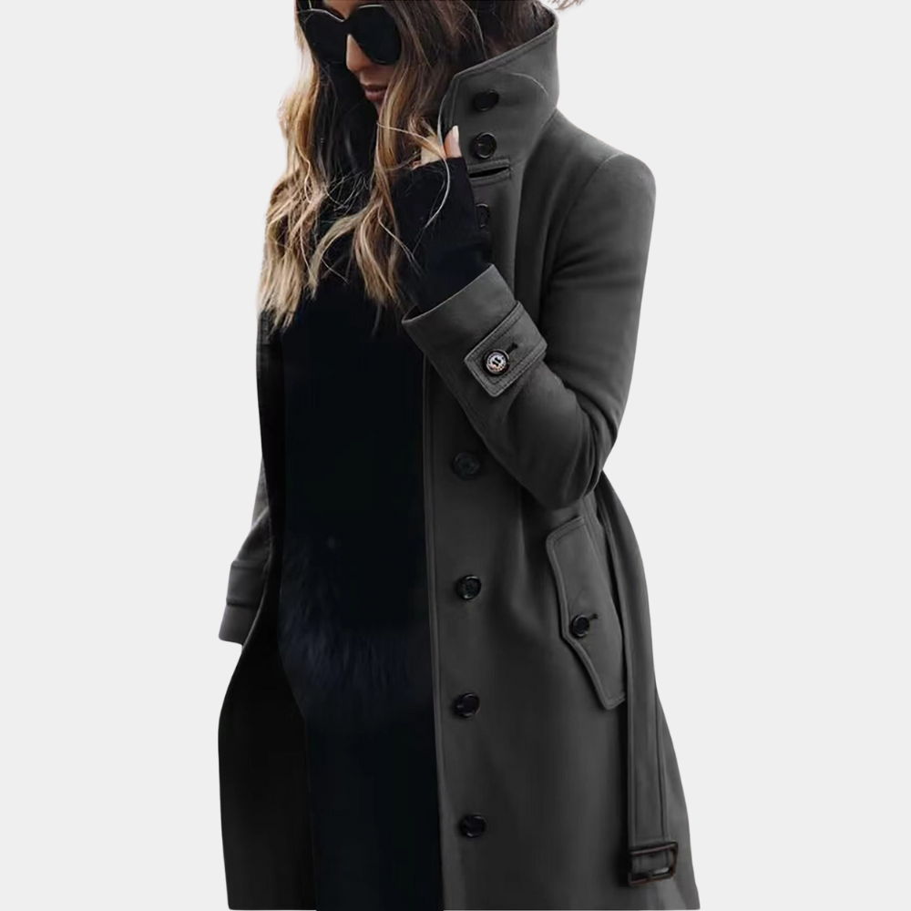 LuxeAllure trenchcoat dames | Warme elegante trenchcoat | Wind- en waterbestendig