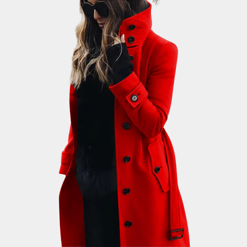 LuxeAllure trenchcoat dames | Warme elegante trenchcoat | Wind- en waterbestendig