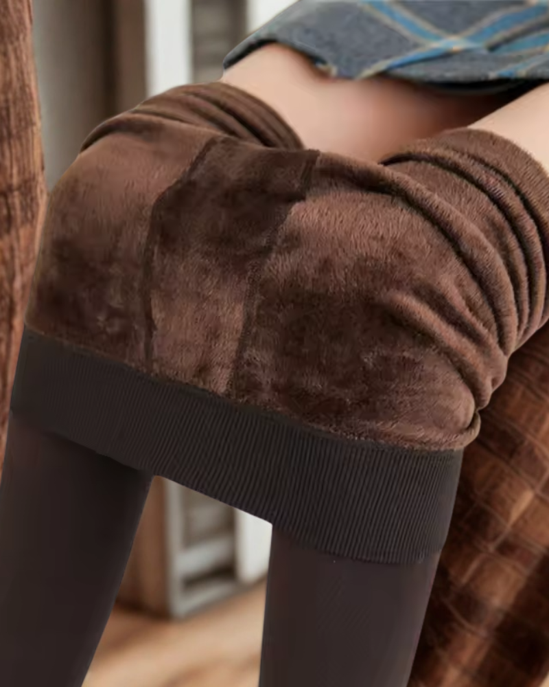 Dames legging – thermisch met fleece voering & hoge taille