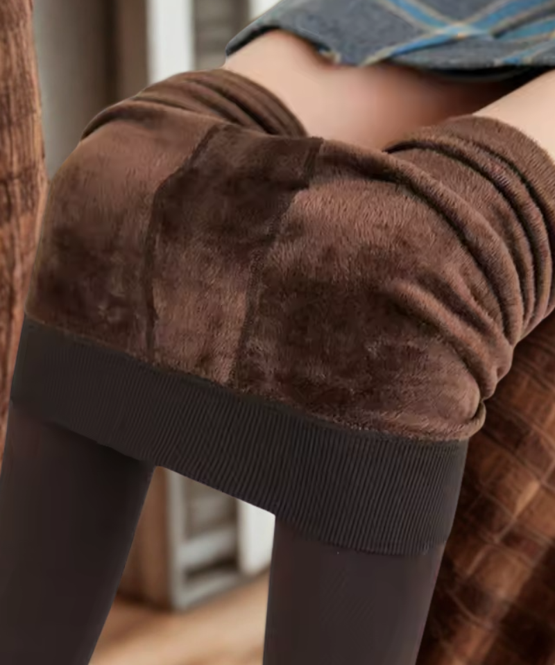 Dames legging – thermisch met fleece voering & hoge taille
